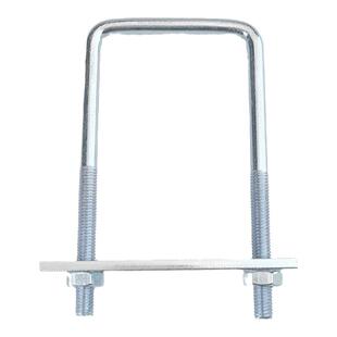 镀锌方型螺栓配5mm加厚挡板全尺寸管卡卡扣可定制骑马卡送螺母