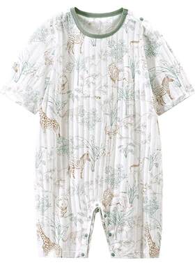 儿童连体睡衣宝宝空调服薄款