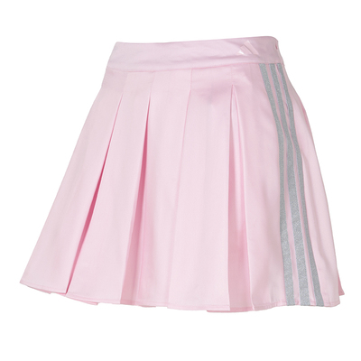 阿迪达斯学院风百褶短裙透气