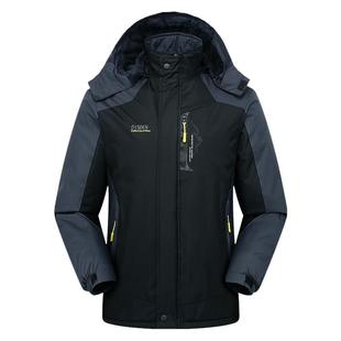 冲锋衣男款秋冬季加绒加厚外套三合一新款户外防风防水工装防寒服