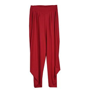 2025夏季女士灯笼裤哈伦裤萝卜裤薄款冰丝宽松大码广场舞休闲裤子