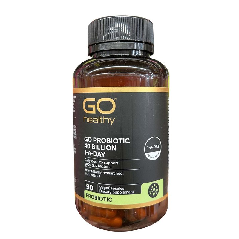 新西兰go healthy高之源益生菌400亿肠道健康90粒 呵护肠道菌群