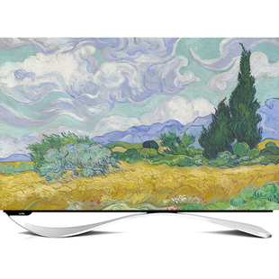 电视机防尘罩2024新款液晶盖布搭巾65英寸55寸75盖巾遮灰布遮盖布