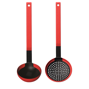德国WOLL汤勺漏勺家用硅胶长柄厨房不粘锅专用火锅漏勺红点设计奖