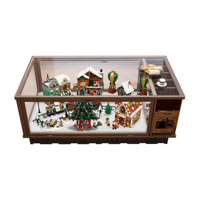 适用乐高冬日主题系列小镇茶几