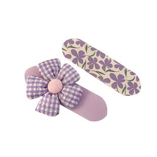 女童花朵魔术贴后脑勺碎发贴宝宝刘海贴发卡头饰儿童碎发整理神器