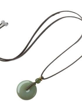 天然和田玉平安扣新中式百搭礼物