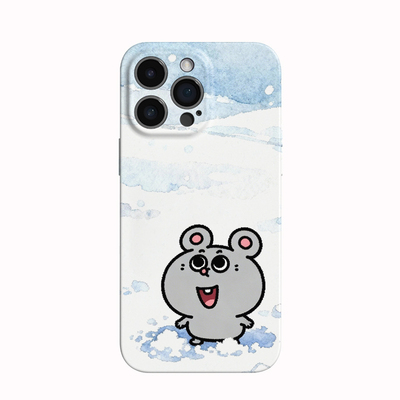 适用iPhone17Promax保护套可爱大鼠卡通16promax手机壳15pro个性14plus女生12磨砂11高级16plus苹果12provivo