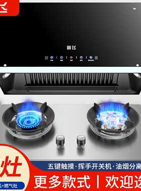【新飞】中式顶吸油烟机燃气灶套装抽油烟机煤气灶烟灶组合两件套