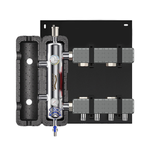 地暖304不锈钢耦合罐混水中心增压循环泵温控壁挂炉家用地暖全套