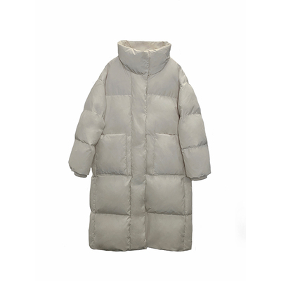 90白鸭绒小个子长款羽绒服女韩版