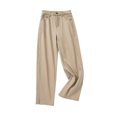 软弹亲肤～窄版直筒牛仔裤