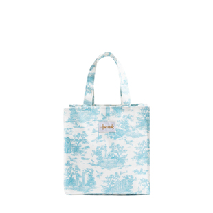 小众设计印花帆布包伦敦风景大容量托特包复古百搭手提包单肩包包