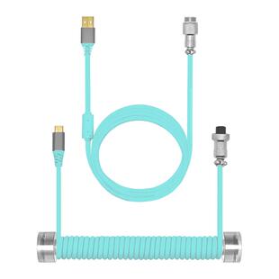 火矛键盘航插线客制化弹簧线充电数据线连接线数据线迈从ace68