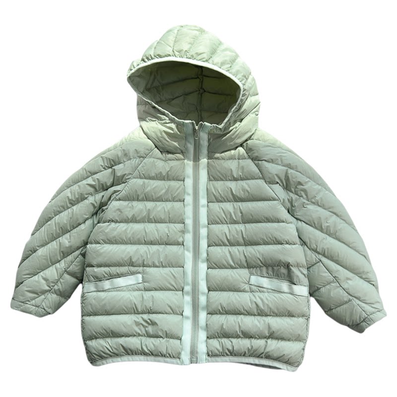90绒~排骨款轻薄羽绒服韩版宽袖