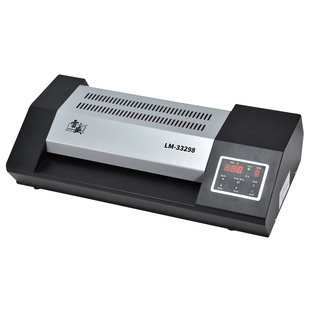 雷盛高速A3塑封机LM-33298大型商用图文广告A4过塑机工业照片办公文件覆膜机数显调速重型过胶机8辊轴压膜机