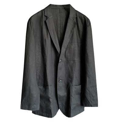 男士休闲春季小西装亚麻西服