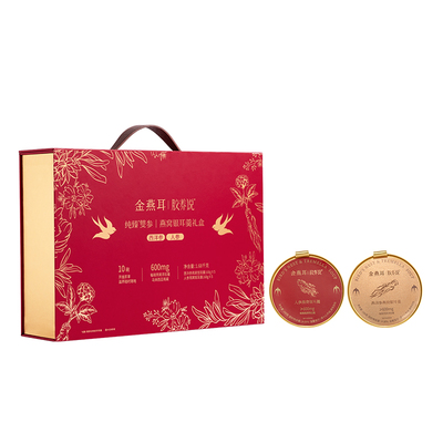 【蜜蜂欢乐社】金燕耳燕窝人参银耳羹礼盒鲜炖即食年货送礼达人