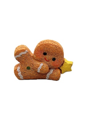 可爱迷你新年姜饼人治愈摆件