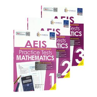 新加坡数学 SAP AEIS Practice Tests Mathematics Secondary 1-3 初中数学国际考试模拟题 备考练习册 奥数思维练习 英文原版进口