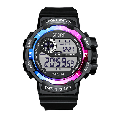 儿童生日礼物男孩小初中学生防水夜光计时女孩多功能运动手表潮流
