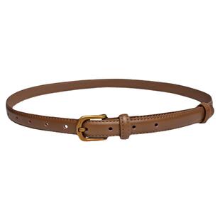 腰带女实用简约牛仔裤百搭休闲西裤气质软皮带真皮细复古牛皮裤带