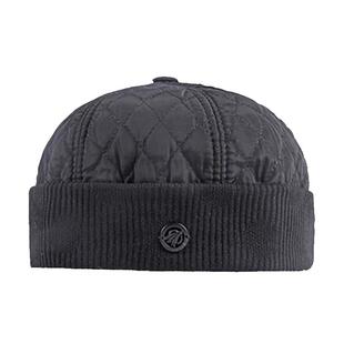 圆顶报童帽子冬季加绒加厚保暖地主帽男女复古休闲卷边夹棉瓜皮帽