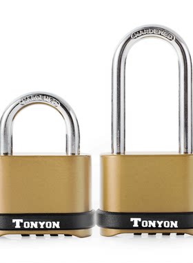 TONYON密码锁挂锁防盗家用户外大号柜门锁防水锁头大门防锈柜子