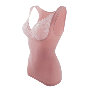 特。日本塑身衣上衣收腹束腰美体内衣秋冬托胸产后显瘦束身衣背心