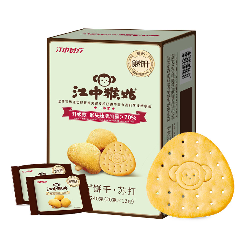 江中猴姑苏打饼干240g