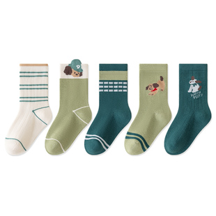 纯棉男童袜子春秋薄款冬款棉儿童春秋中长筒袜男女宝宝袜冬季童袜