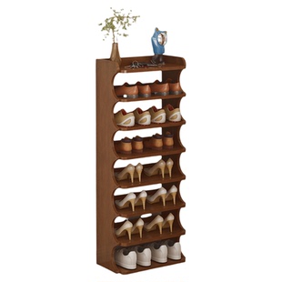 全实木鞋架新款多层家用门口小型窄鞋柜大容量鞋子收纳神器省空间