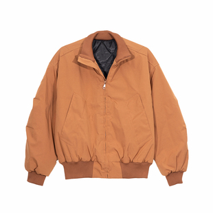 Holocene美式潮牌廓形立领棉衣男冬季纯色保暖飞行员夹克百搭棉服