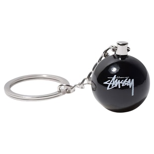 正品Stussy斯图西钥匙扣8 Ball KEYCHAIN黑色台球挂件男女锌合金