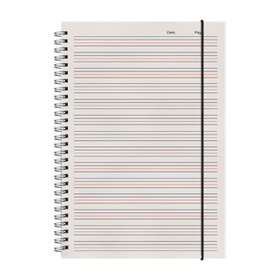 英语笔记本作业本16开A5线圈四线三格英语本16k加厚b5三年级小学生初中生高中生大学生英语抄写本活页大号32K