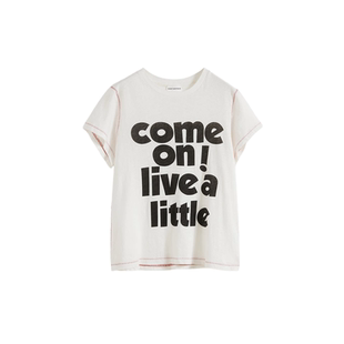 SHORT SENTENCE 26春夏新款 字母印花圆领修身T恤 SOLSOL买手店