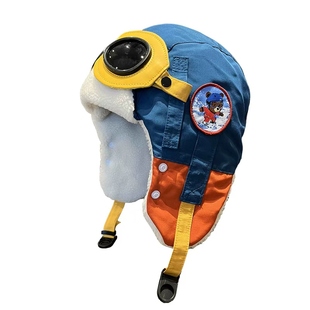 儿童雷锋帽子秋冬季护耳新款冬天宝帅气飞行员女童防风男童防寒帽