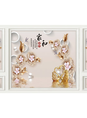 电视背景墙壁纸壁画上门安装