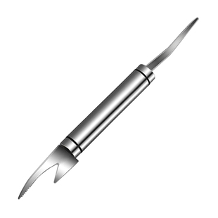 多功能虾线剔除刀不锈钢双头鱼虾刀厨房挑去虾线剥虾壳开虾背神器