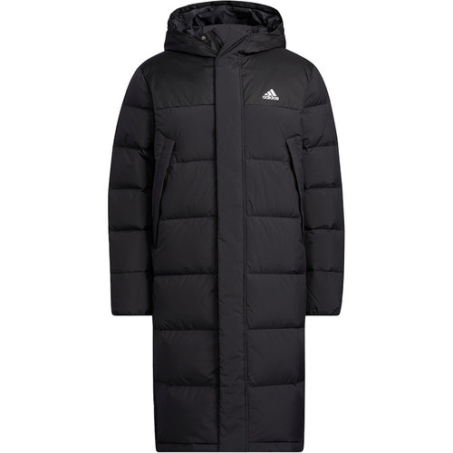 Adidas/阿迪达斯正品男子运动中长款保暖连帽羽绒服HZ5345