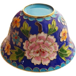 老北京景泰蓝碗摆件铜胎掐丝珐琅摆设手工艺品装饰品摆件