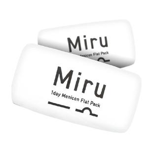 日本Miru米如隐形近视眼镜日抛盒水润透明进口天天抛正品