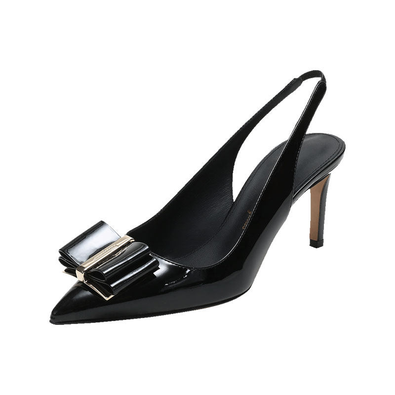 【自营】FERRAGAMO/菲拉格慕女士漆皮露跟鞋凉鞋高跟鞋 0714970