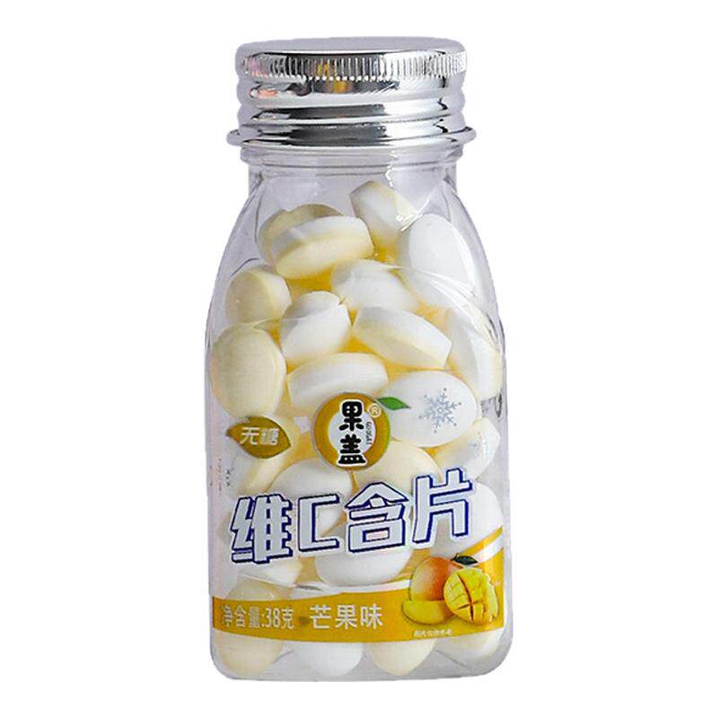 果盖无糖维C薄荷口含片清新口气