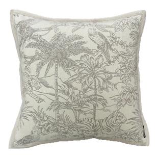 Texdream态度 法式花鸟时髦沙发靠垫抱枕中国风床头靠垫套可水洗