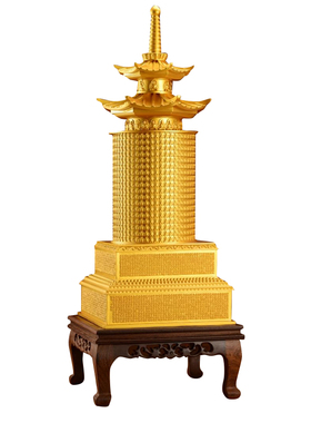 铜大号千佛塔具足千佛形像及名号