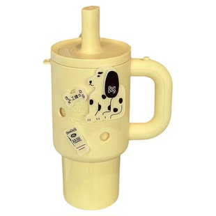 holoholo洞洞吸管杯大容量保温杯女高颜值办公室巨无霸车载水杯子