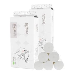 桔子姑娘纸巾无芯18大卷纸卫生手纸家用实惠装宿舍厕所纸卷筒纸