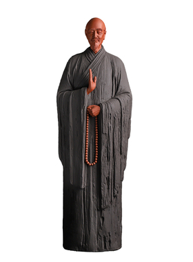 陶瓷弘一法师人物雕塑收藏品摆件