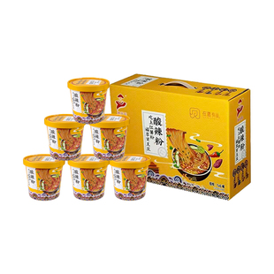 贤王庄红薯酸辣粉六桶装北京平谷区特产宵夜免煮方便速食整箱礼盒